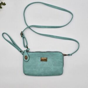 Liz Soto Crossbody Bag Wristlet Women's Teal Purse